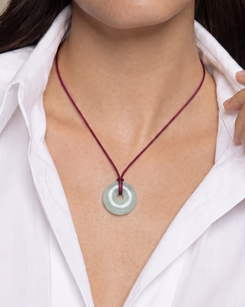 Aura Jade Halo Pendant
