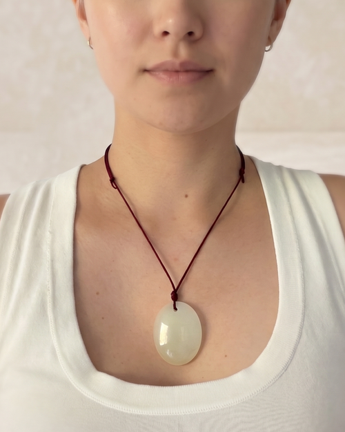 Harmony Pebble Jade Pendant